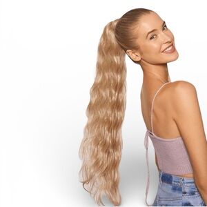 Insert Name Here “Sharon” 28” Ponytail Extension – Sandy Blonde